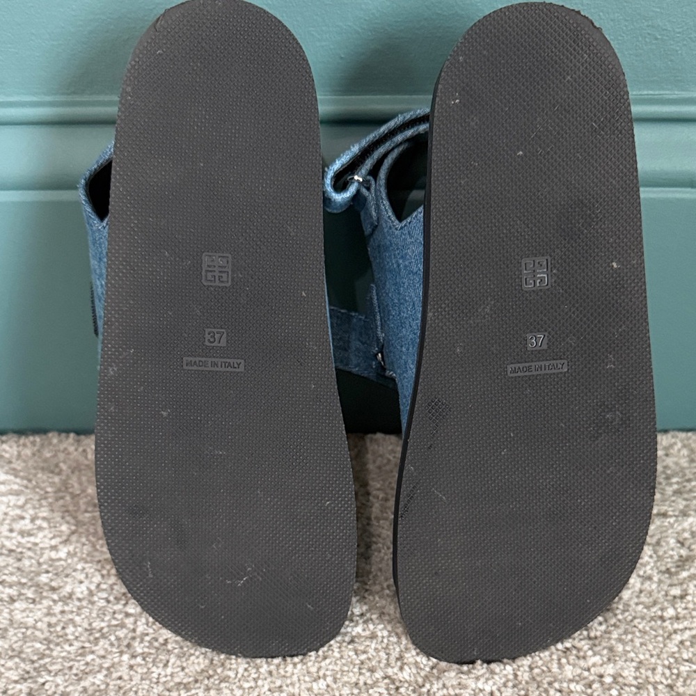 Givenchy Blue Denim Sandals Guaranteed Authentic - Picture 7 of 7